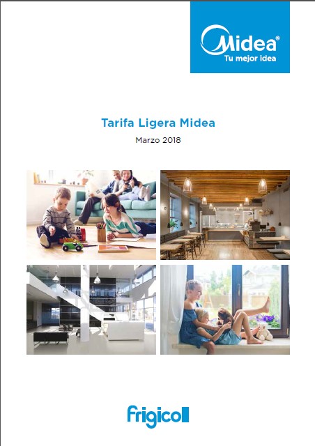 Catálogo Tarifas Midea 2018