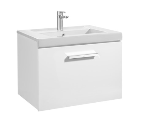 Mueble de baño base Roca de PRISMA de un cajón 600mm Blanco brillo