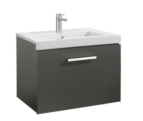 Mueble de baño base Roca de PRISMA de un cajón 600mm Gris antracita