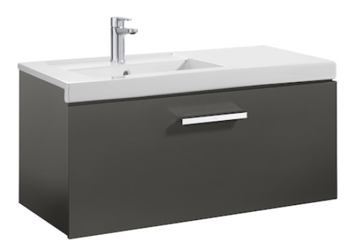 Mueble de baño base Roca de PRISMA de un cajón 900mm Gris antracita